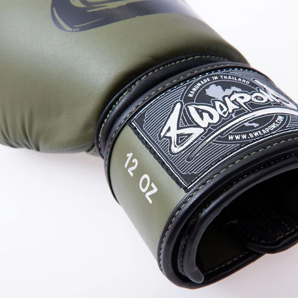 8 Weapons Boxing Gloves Big 8 Premium Olive - Image 2
