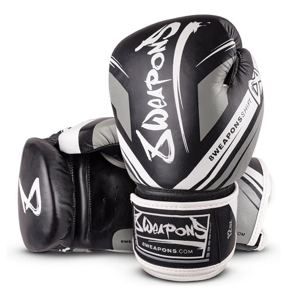 8 Weapons Boxing Gloves Shift Black-White