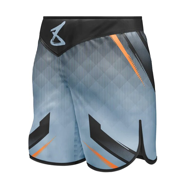 8 Weapons Fight Shorts Shift Ice-Grey-Orange - Image 2
