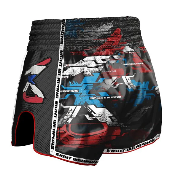 8 Weapons Muay Thai Shorts Cut Like a Blade 2.0 Black - Image 2