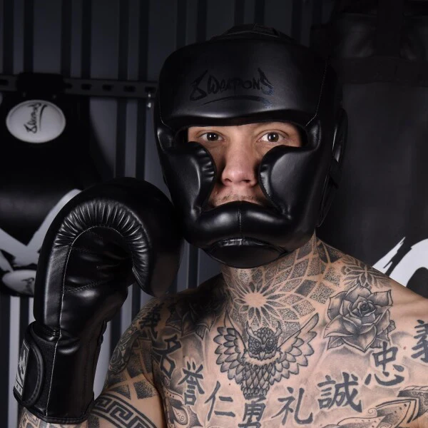 8 Weapons Head Guard Unlimited Black-Black - Image 5