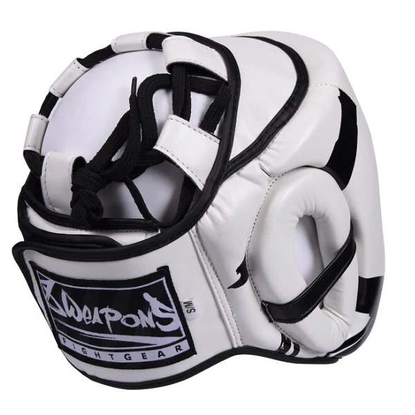 8 Weapons Head Guard Unlimited White-Black - Image 3
