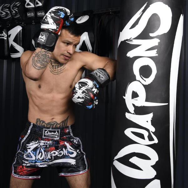 8 Weapons Muay Thai Shorts Cut Like a Blade 2.0 Black - Image 6