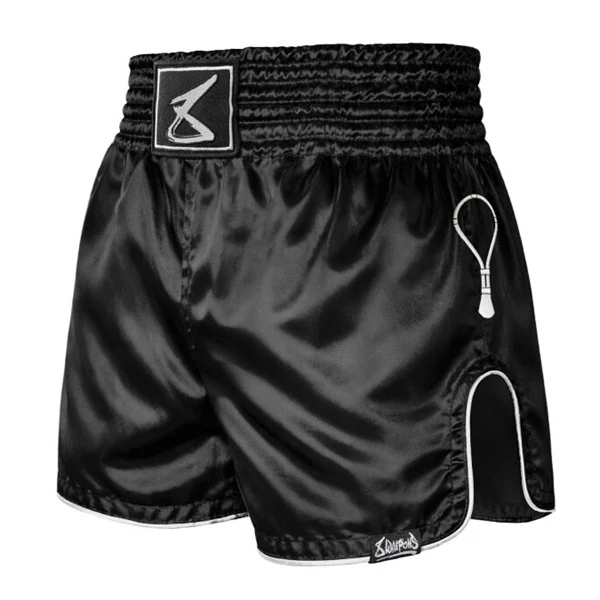 8 Weapons Muay Thai Shorts Mongkol Black-White