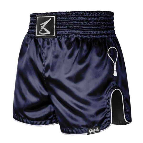 8 Weapons Muay Thai Shorts Mongkol Navy-White