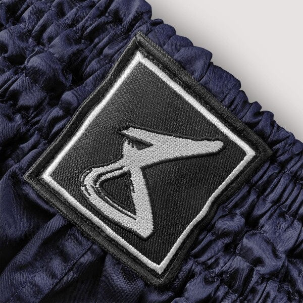 8 Weapons Muay Thai Shorts Mongkol Navy-White - Image 3