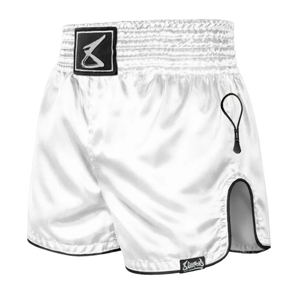 8 Weapons Muay Thai Shorts Mongkol White-Black