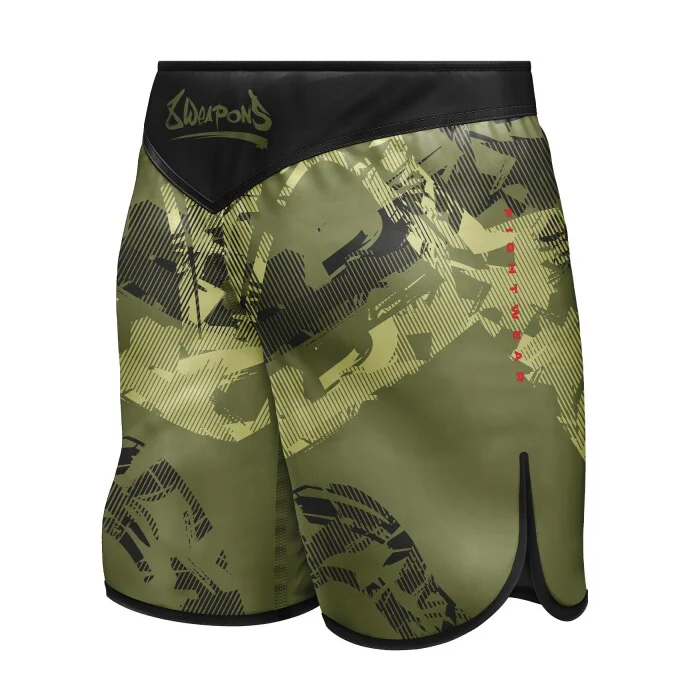 8 Weapons Fight Shorts Hit 2.0 Olive-Black - Image 2