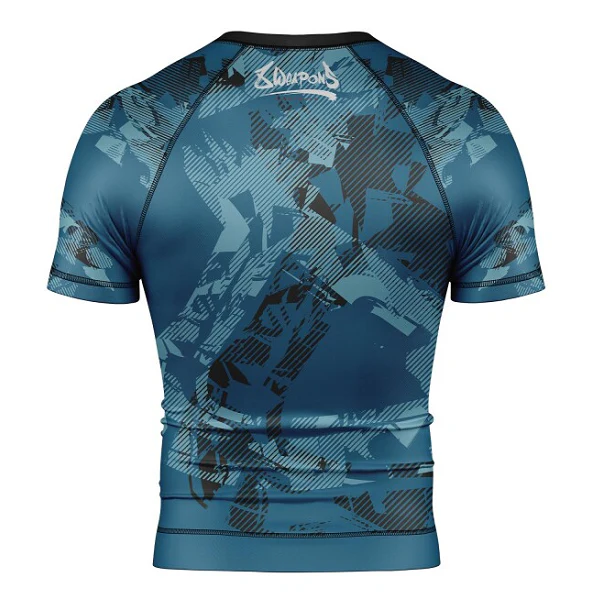 8 Weapons Rashguard SS Hit 2.0 Navy-Black - Image 2