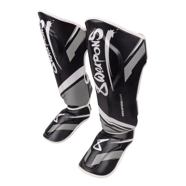 8 Weapons Shin Guards Shift Black-White