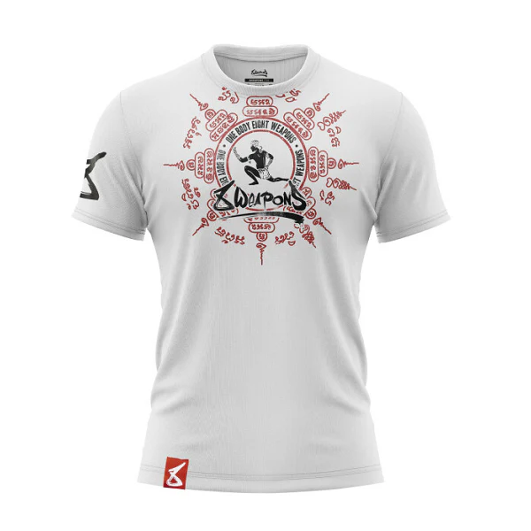 8 Weapons T-Shirt Eight Ways Yant White