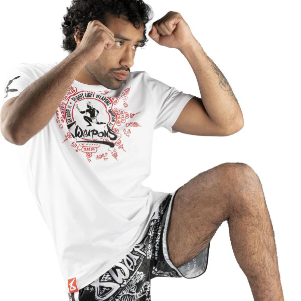 8 Weapons T-Shirt Eight Ways Yant White - Image 3