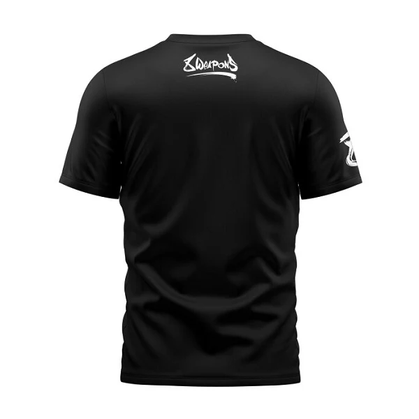 8 Weapons T-Shirt Sak Yant Tigers Black - Image 2