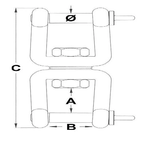 Ace Boxing Punch Bag Swivel Shackle Double D - Image 2