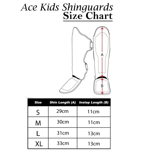 Ace Elite Kids Muay Thai Shin Guards - Image 3