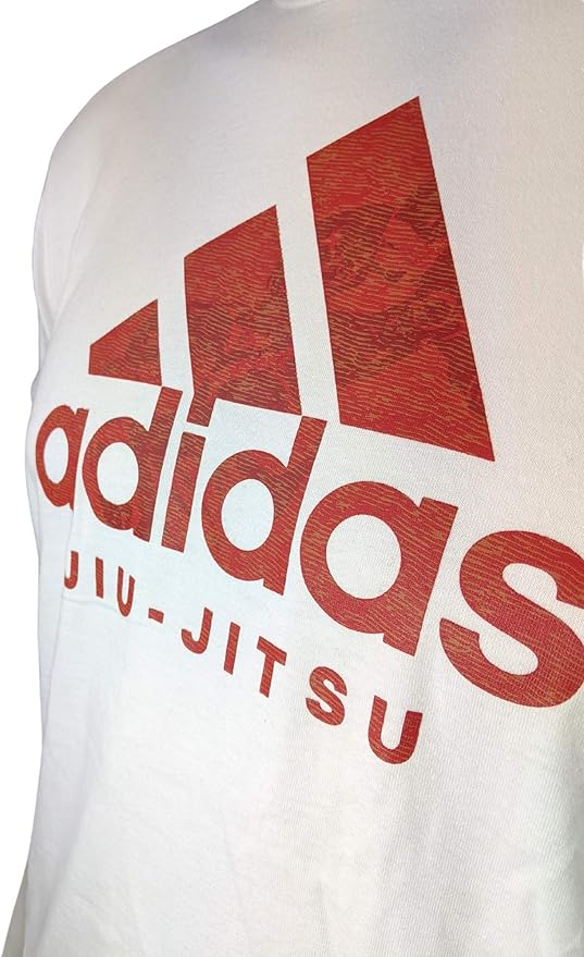Adidas Badge of Sport Jiu Jitsu T-Shirt - White - Image 2