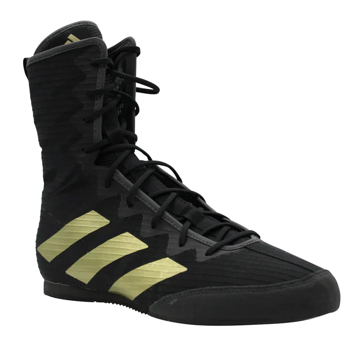Adidas Box Hog 4 Boxing Shoes Boots - Black Gold - Image 2