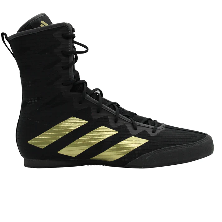 Adidas Box Hog 4 Boxing Shoes Boots - Black Gold - Image 3