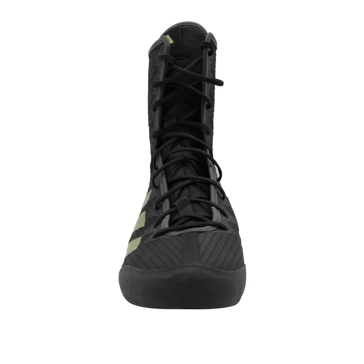 Adidas Box Hog 4 Boxing Shoes Boots - Black Gold - Image 4