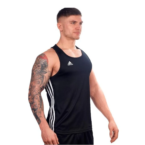 Adidas Boxing Punch Line Singlet - Black - Image 2