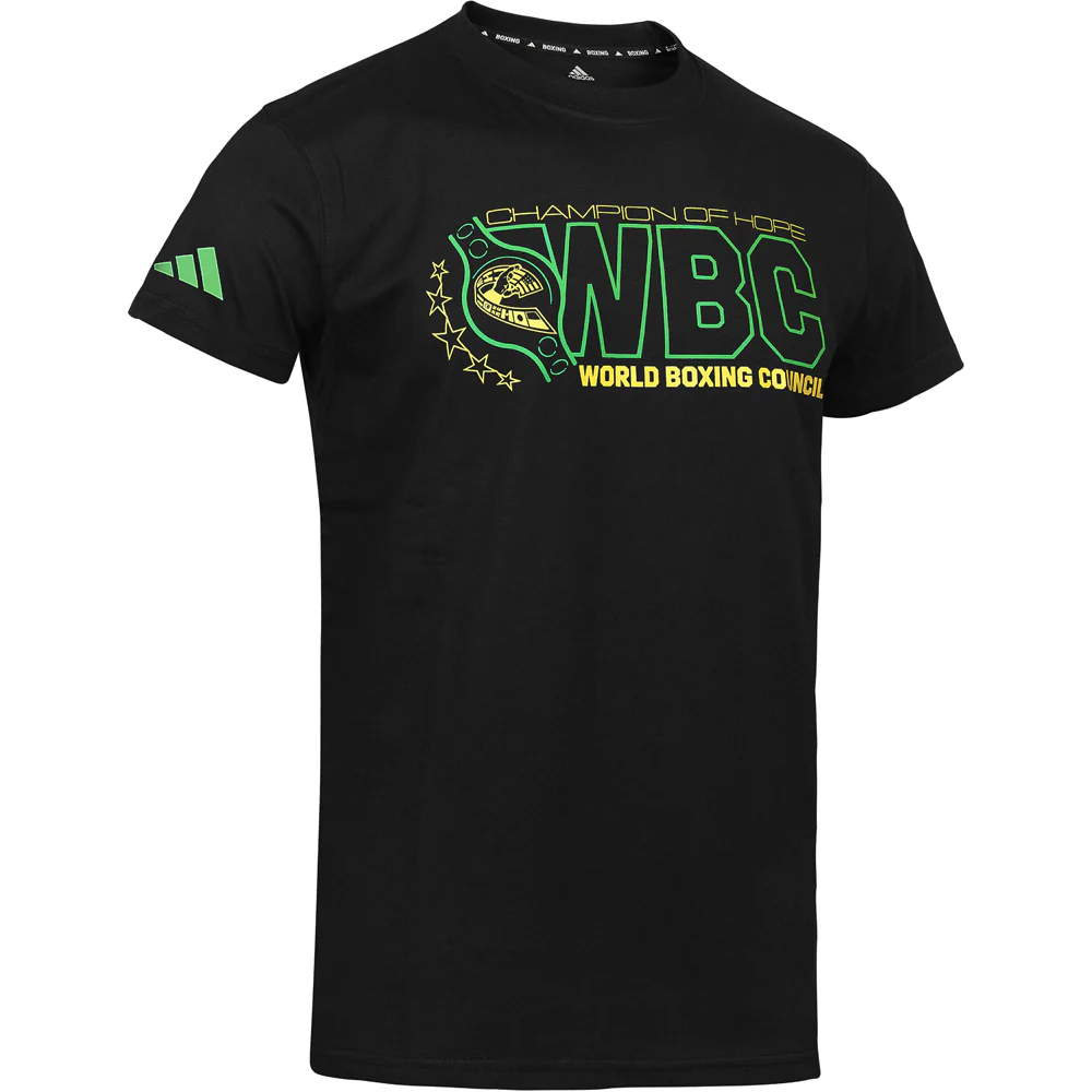 Adidas Boxing WBC Champion of Hope T Shirt - Black - Image 2