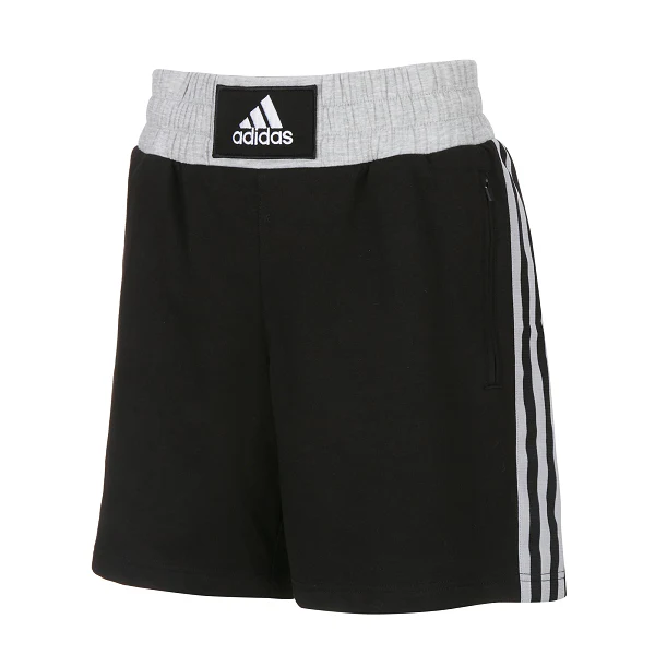 Adidas Boxwear Traditional Boxing Shorts Black Grey