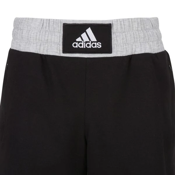 Adidas Boxwear Traditional Boxing Shorts Black Grey - Image 3