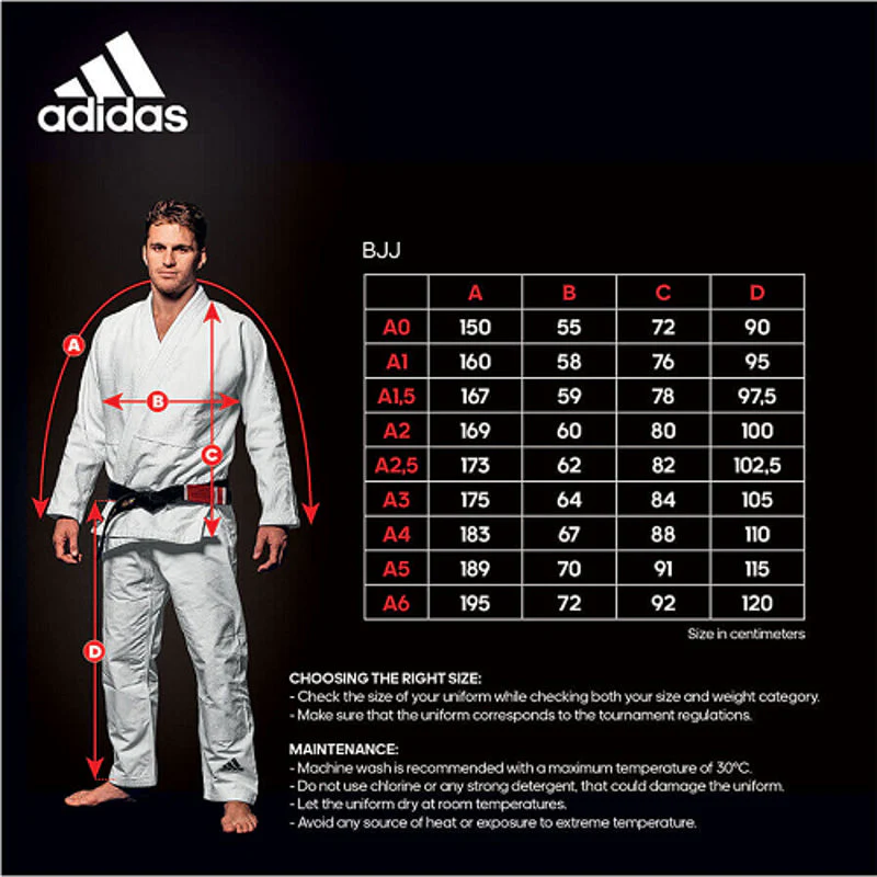 Adidas Challenge Adult Bjj Gi 2.0 - with Stripes - White - Image 2