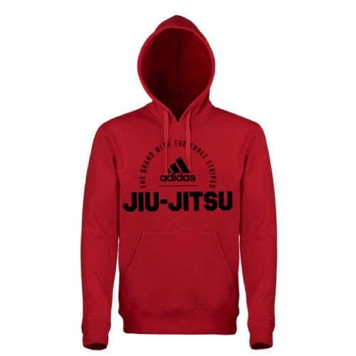 Adidas Community BJJ Jiu Jitsu Hoodie - Vivid Red