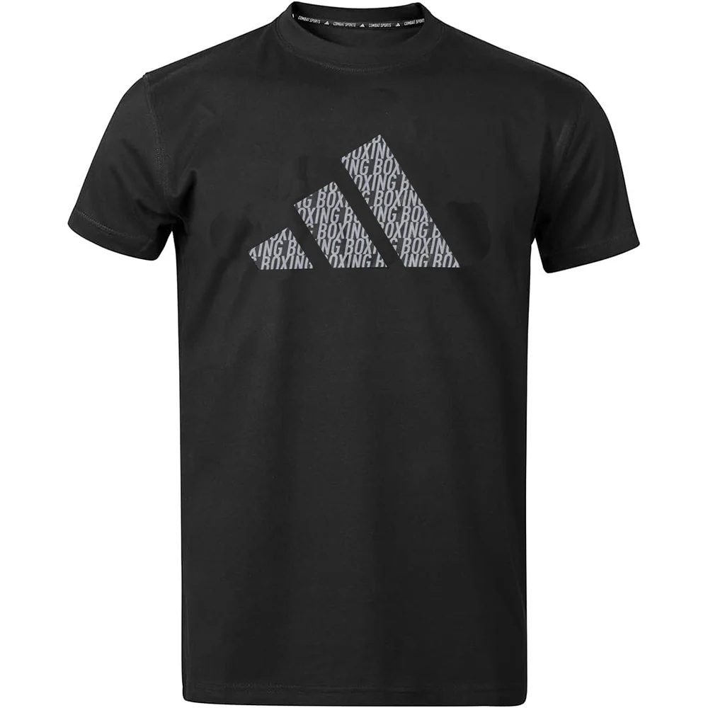 Adidas Boxing Perfo Script T Shirt - Black