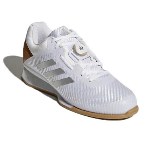 Adidas Leistung 16 II Weightlifting Shoes - White/Silver Metallic - Image 3