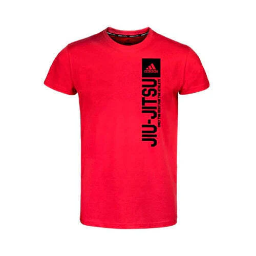 Adidas Vertical Jiu Jitsu T-Shirt - Vivid Red
