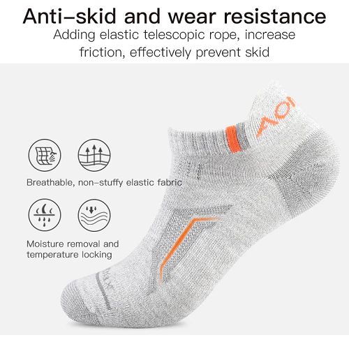 Aonijie Coolmax Low Cut Running Socks 3Pairs - Image 6