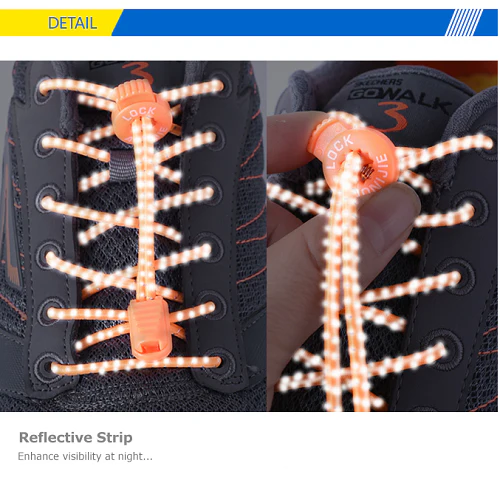 Aonijie No Tie Shoe Lock Laces One Pair - Image 5