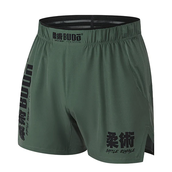 Budo Battle Royale 5" Shorts - Green - Image 2