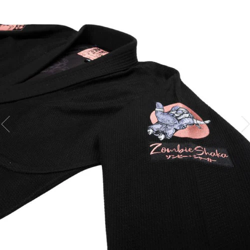 Budo Zombie Shaka BJJ Gi - Black - Image 5