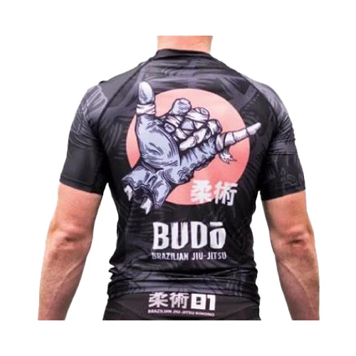 Budo Zombie Shaka Rash Guard - Black - Image 3
