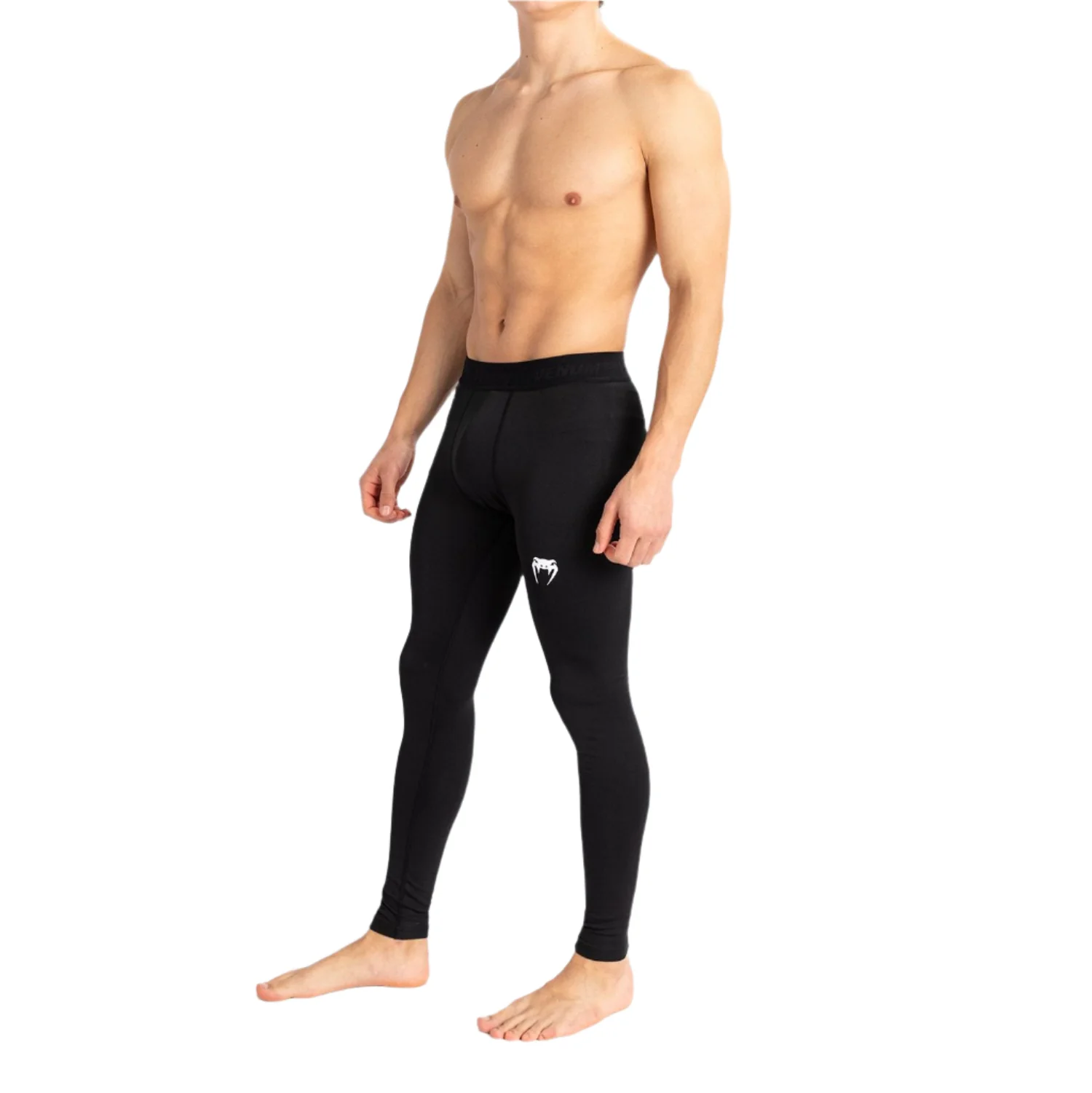 Venum Contender MMA BJJ Spats - Black/White - Image 2