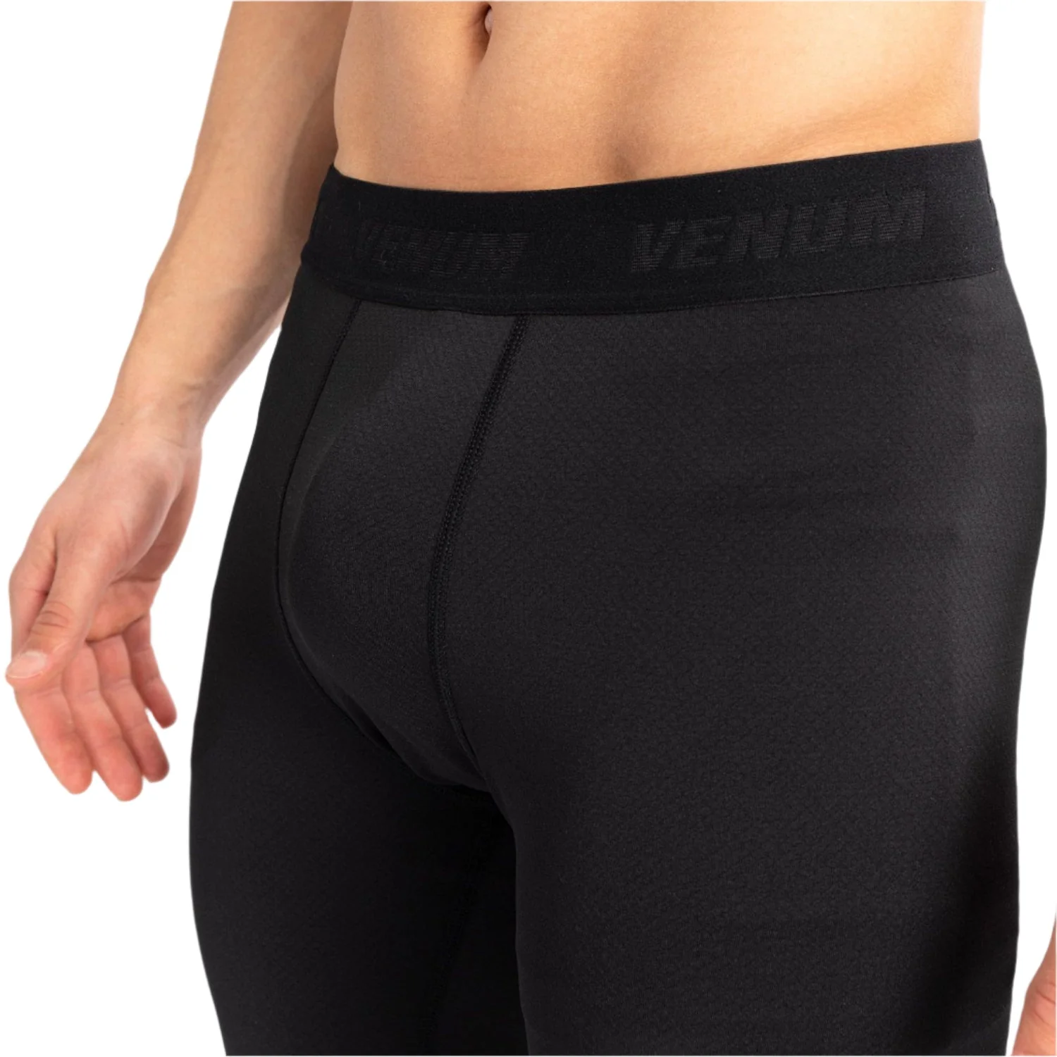Venum Contender MMA BJJ Spats - Black/White - Image 4