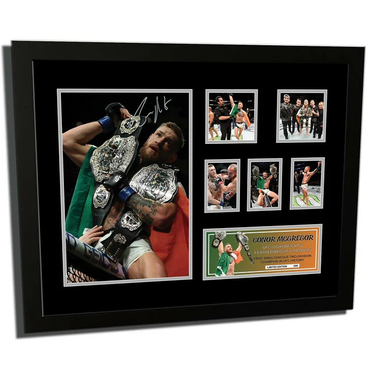Conor McGregor UFC 2 Division Champ Signed Photo Framed Limited Edition - Image 2