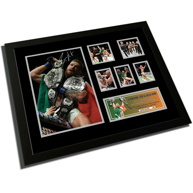 Conor McGregor UFC 2 Division Champ Signed Photo Framed Limited Edition - Image 3