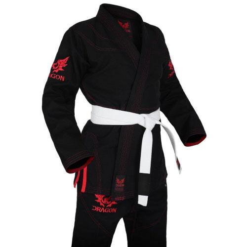 Dragon V2 BJJ Gi - IBJJF Approved - Black - Image 2