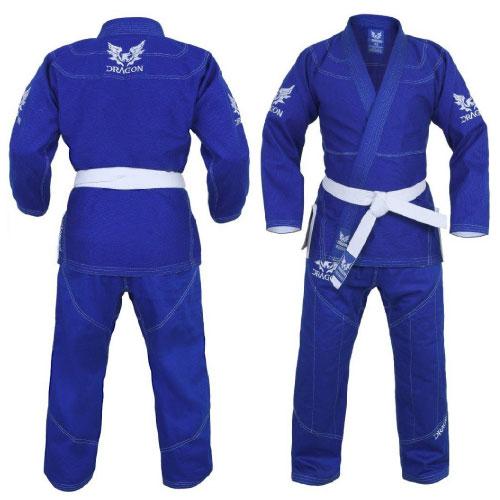 Dragon V2 BJJ Gi - IBJJF Approved - Blue - Image 3