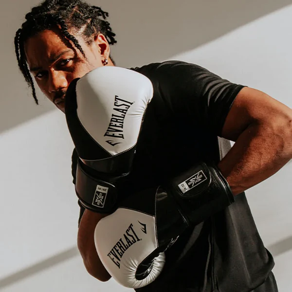 Everlast Protex Boxing Gloves Black White - Image 5