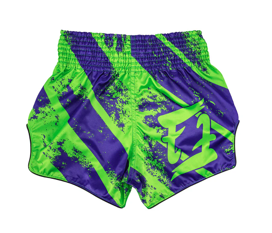 FAIRTEX - Street King Muay Thai Shorts - Green/Purple (BS1928) - Image 2