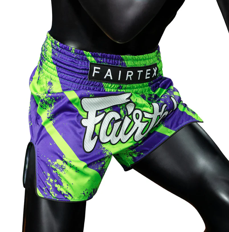 FAIRTEX - Street King Muay Thai Shorts - Green/Purple (BS1928) - Image 3