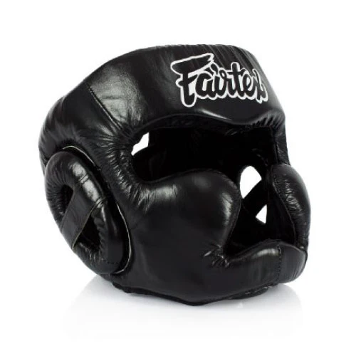 Fairtex HG13 Black Diagonal Vision Headguard - Image 2