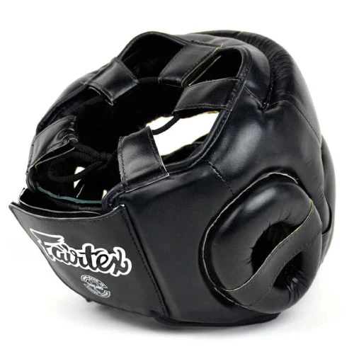 Fairtex HG13 Black Diagonal Vision Headguard - Image 4