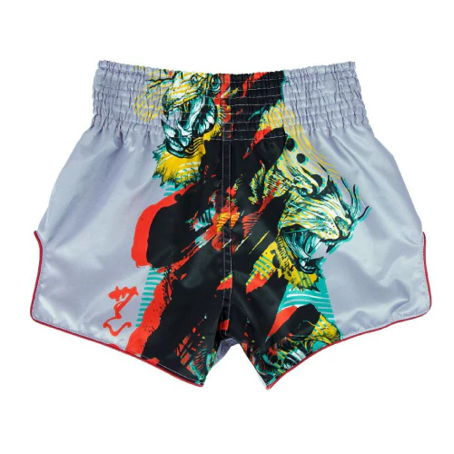 Fairtex Slim Cut Muay Thai Shorts Satoru Grey BS1909 - Image 2