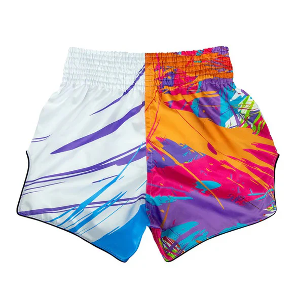 FAIRTEX World Music White Muay Thai Shorts BS1933 - Image 2